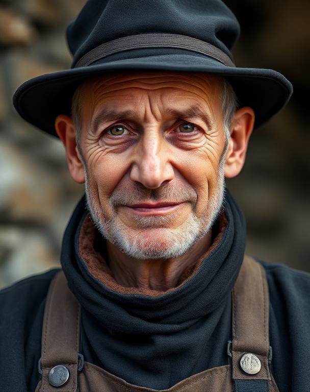 Dachdeckermeister in traditioneller Zunftkluft